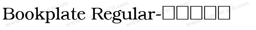 Bookplate Regular字体转换